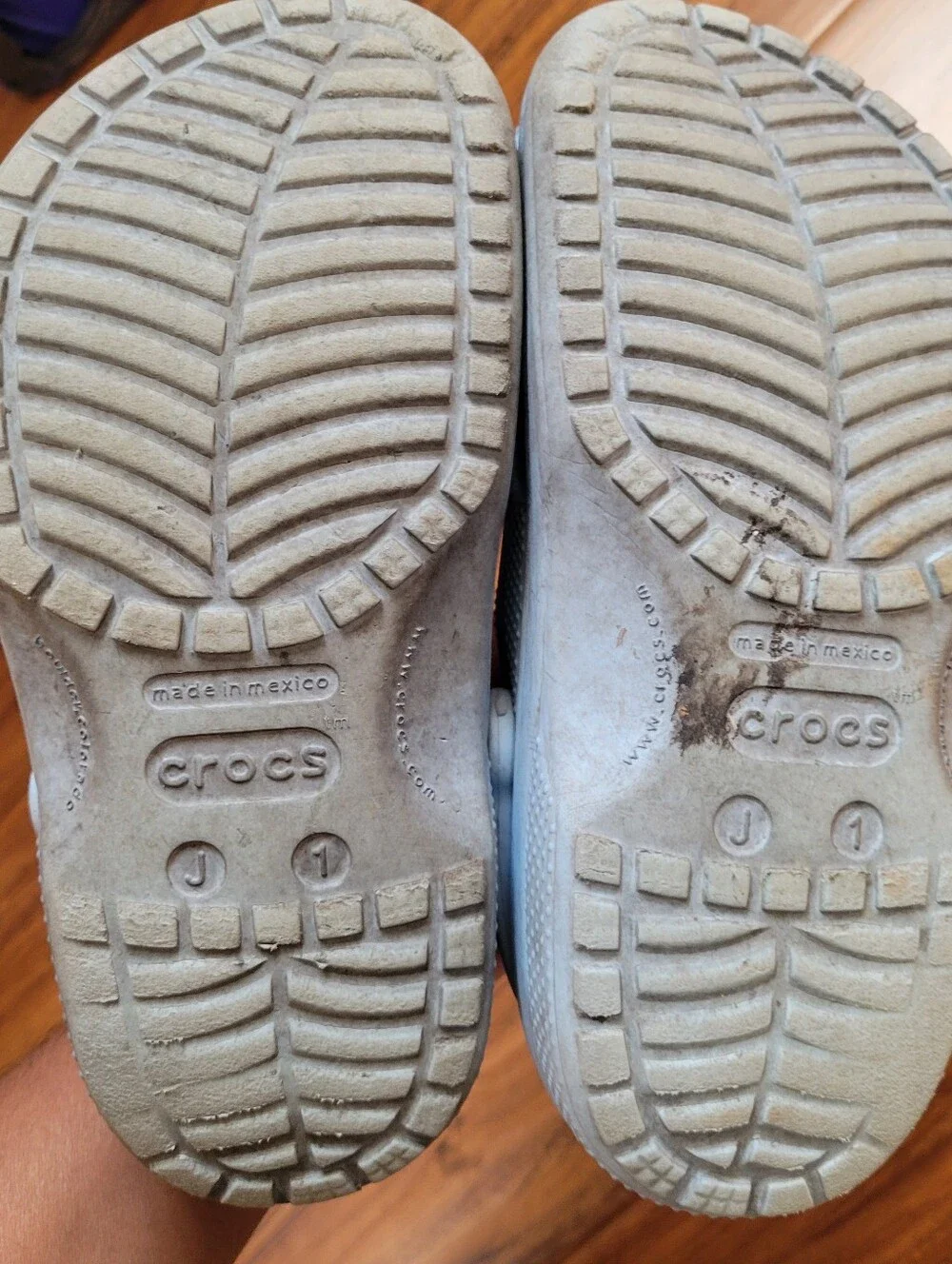 CROCS Kids Light Blue Slip-On Clogs